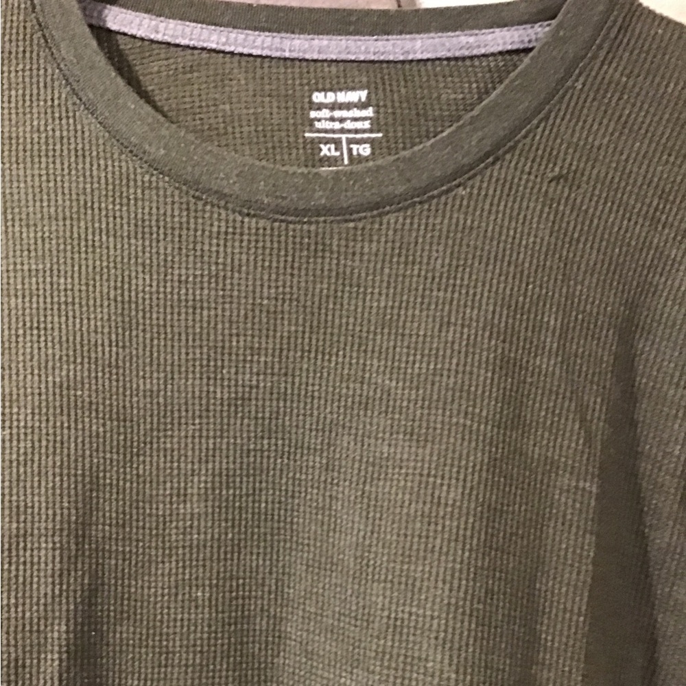 Old Navy Mens Waffle Long Sleeve Jack Shirt XL